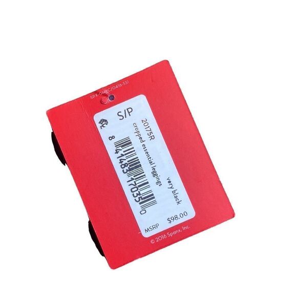 Spanx women’s small cropped essential legging black NWT elevated basics - Picture 5 of 5